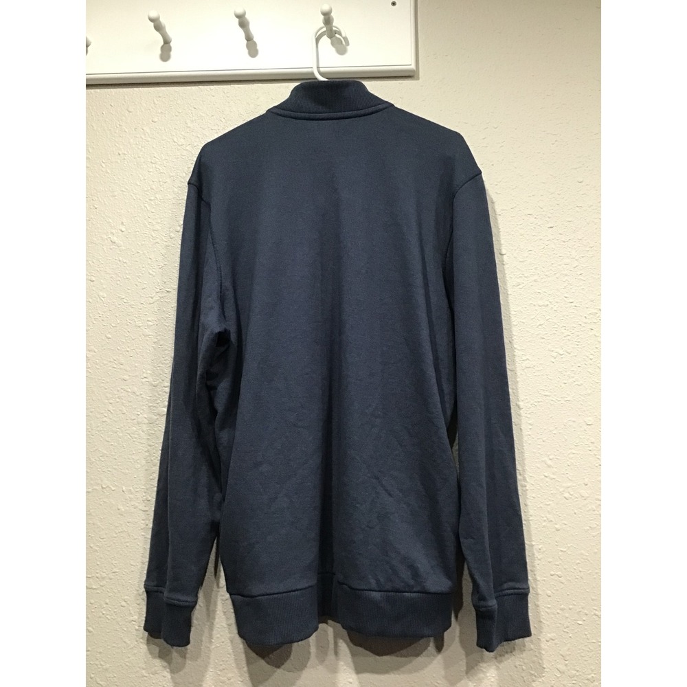 TravisMathew Wall Mock Neck Henley Pullover Sweater XL Navy Golf Athleisure Work - Picture 7 of 7